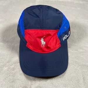 POLO Ralph Lauren 5 Panel Color Block Adjustable Hat/Cap-Navy/Red polo 67